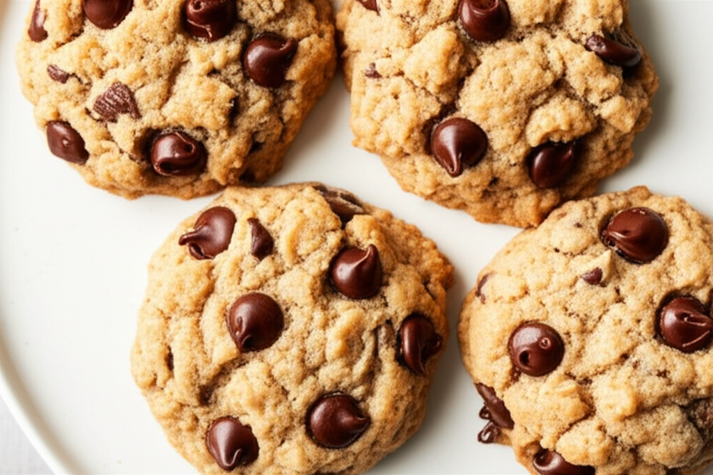 Big Oatmeal Coconut Chocolate Chunk Cookies image