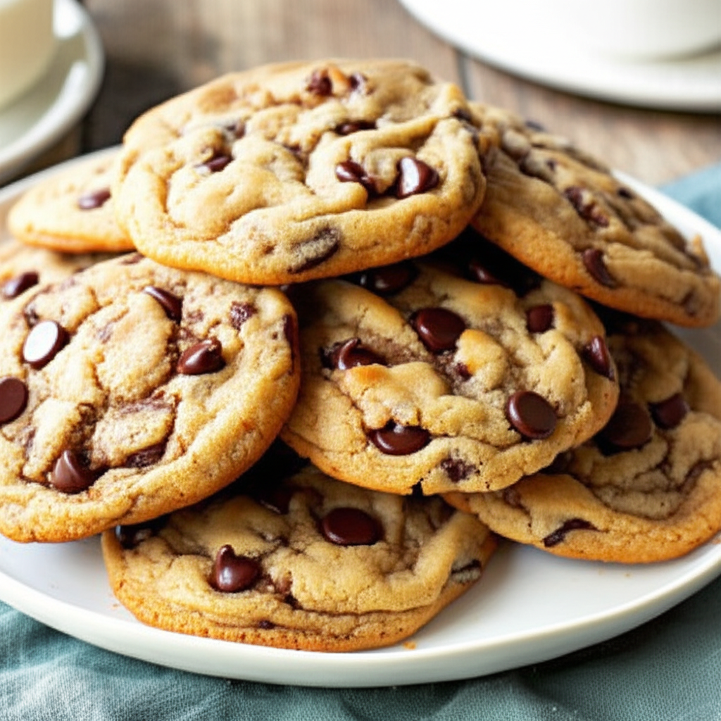 Big Soft And Chewy Chocolate Chip Cookies image