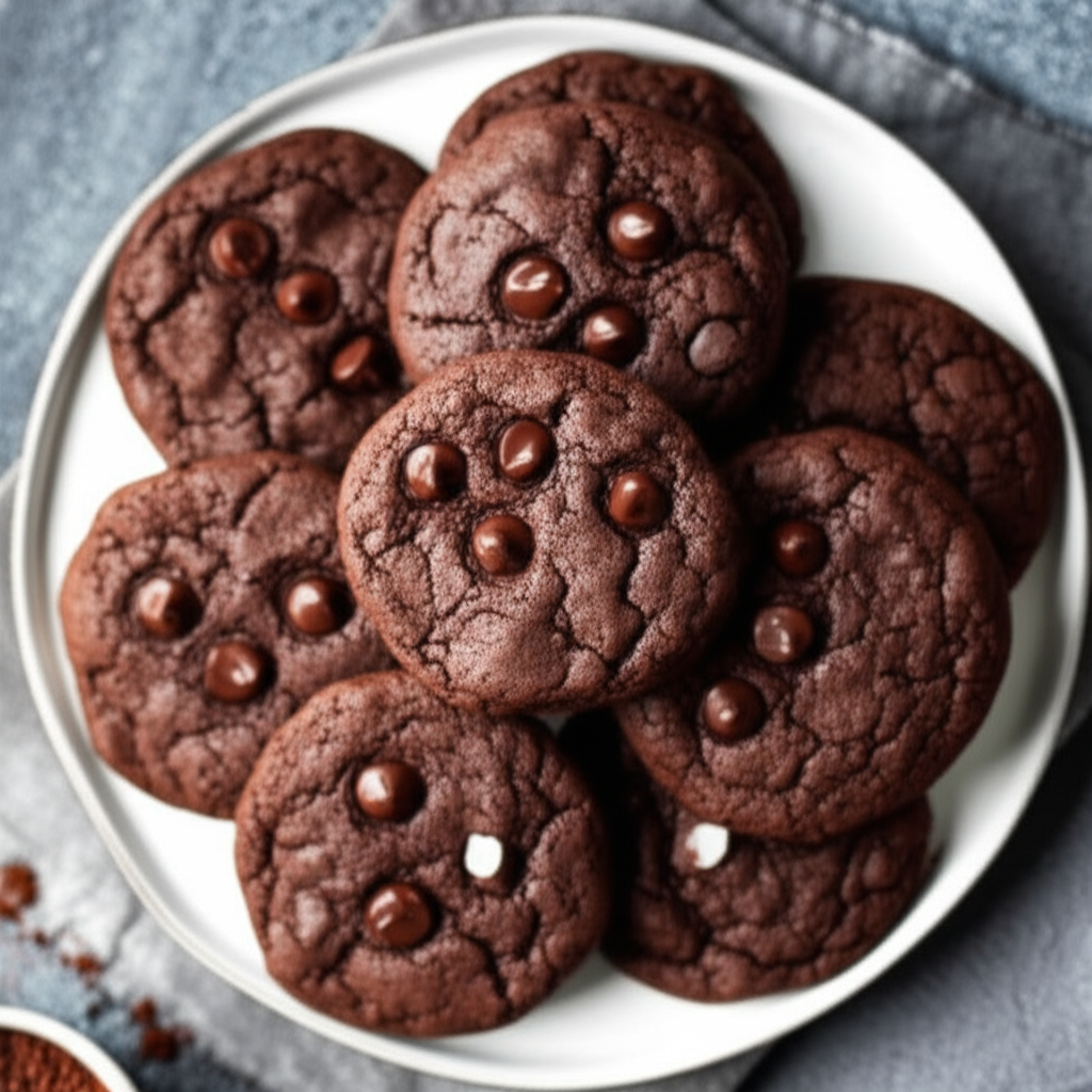 Big Soft Almost Fat Free Chocolate Cookies Ww image