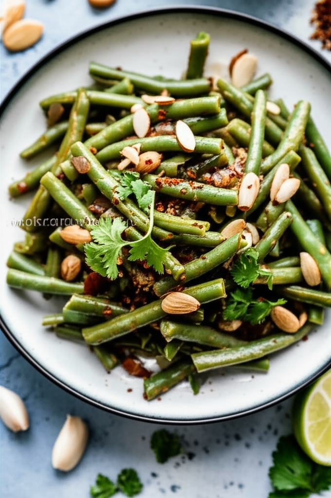 Bihari French Cut Green Bean Masala image