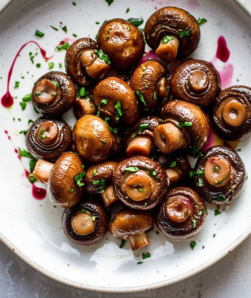 Bill Granger's Marinated Mushrooms image