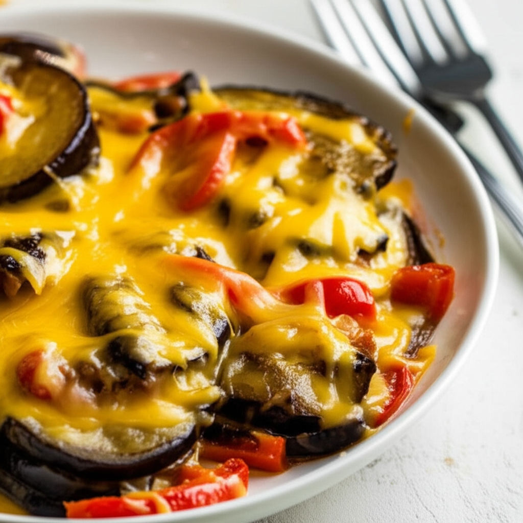 Acadia S Eggplant And Pepper W Velveeta image
