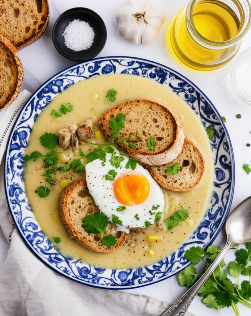 Acorda Alentejana Alentejo Bread And Garlic Soup image