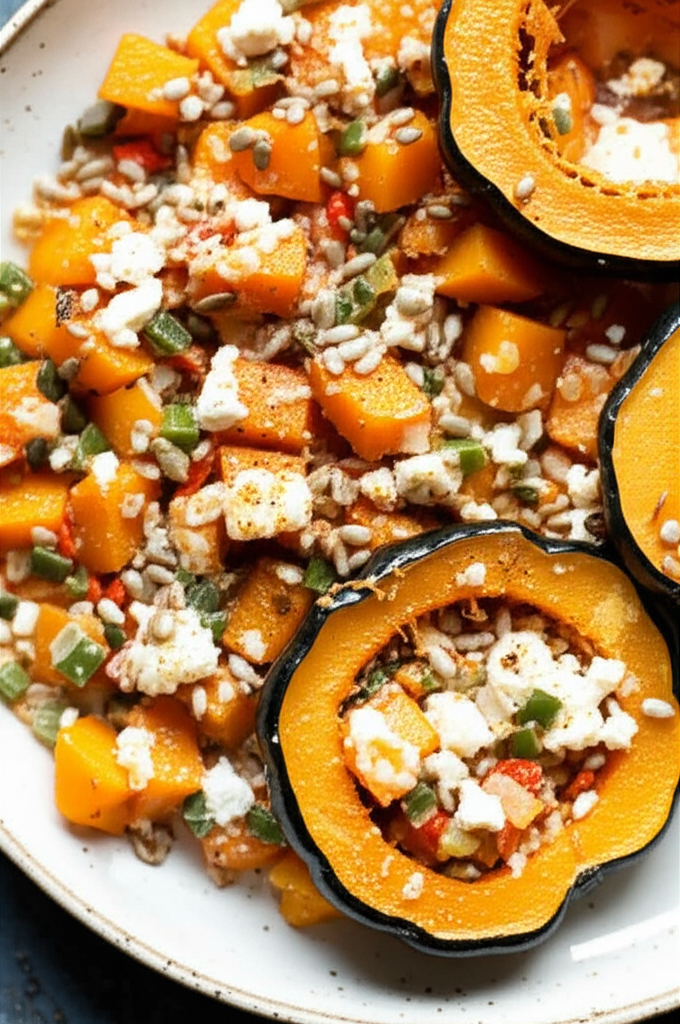 Acorn Squash Feta Casserole image