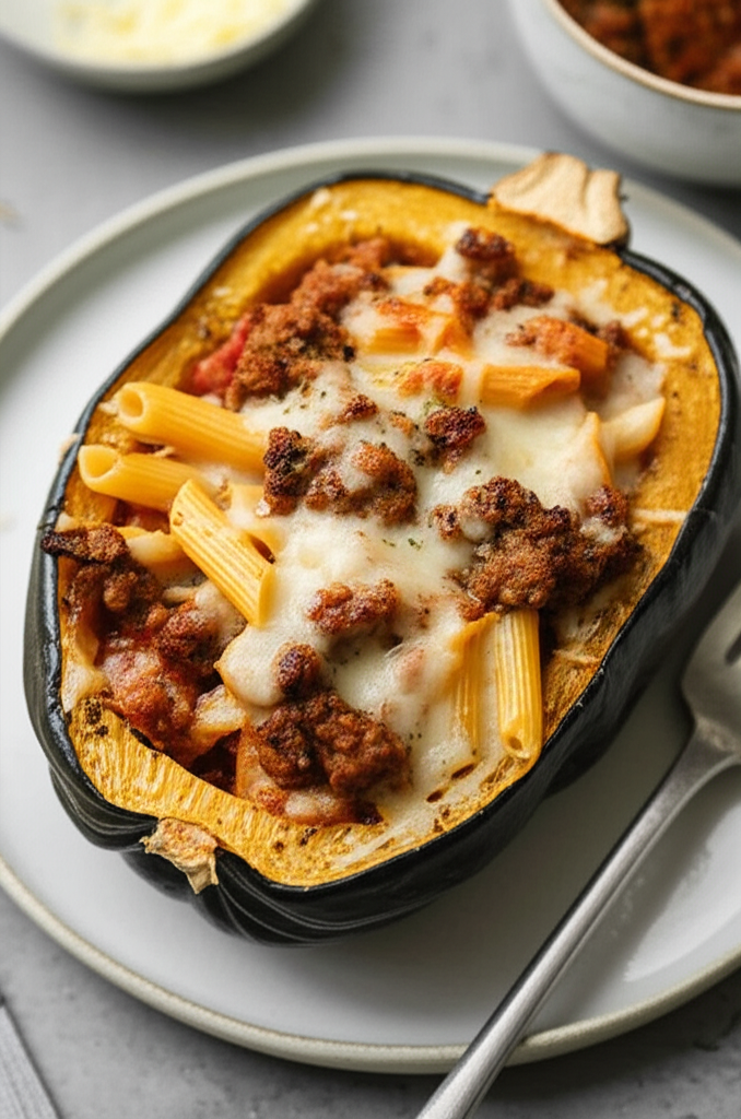 Acorn Squash Stuffed With Italian Sausage Penne image