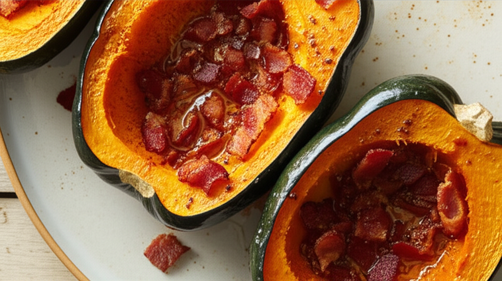 Acorn Squash With Bacon image