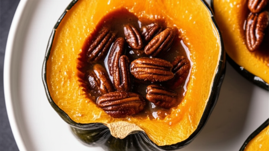Acorn Squash With Butter Pecan Sauce image