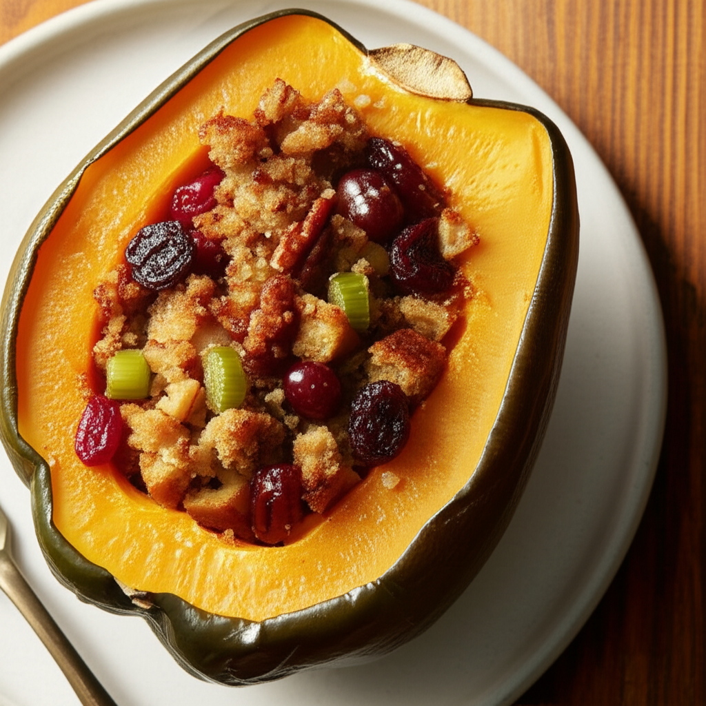 Acorn Squash With Cranberry Stuffing image