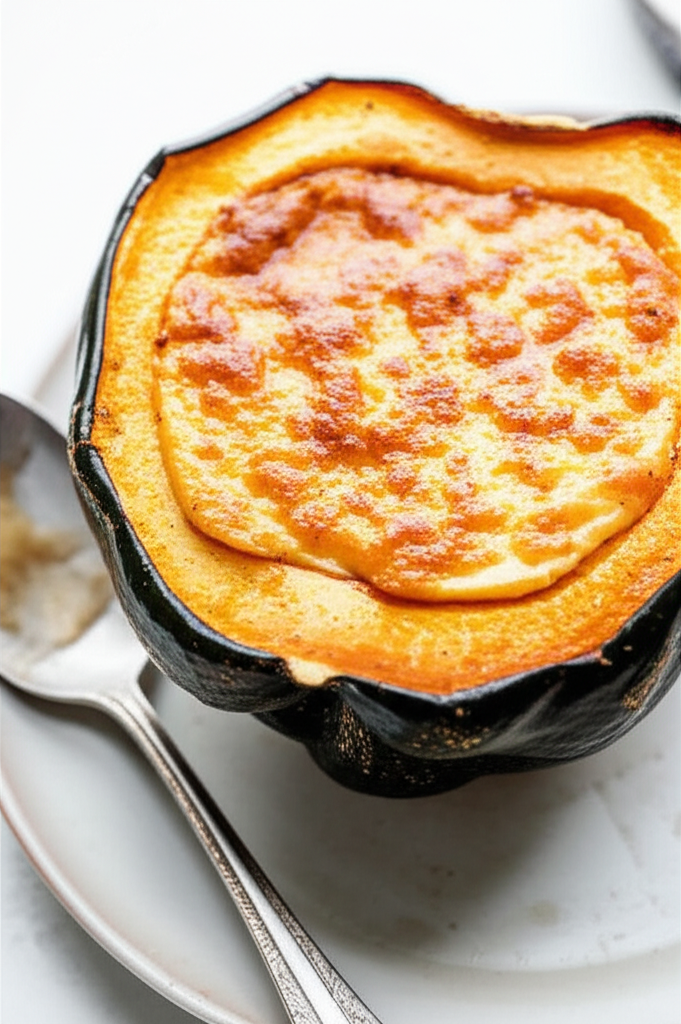 Acorn Squash With Roasted Garlic Custard image