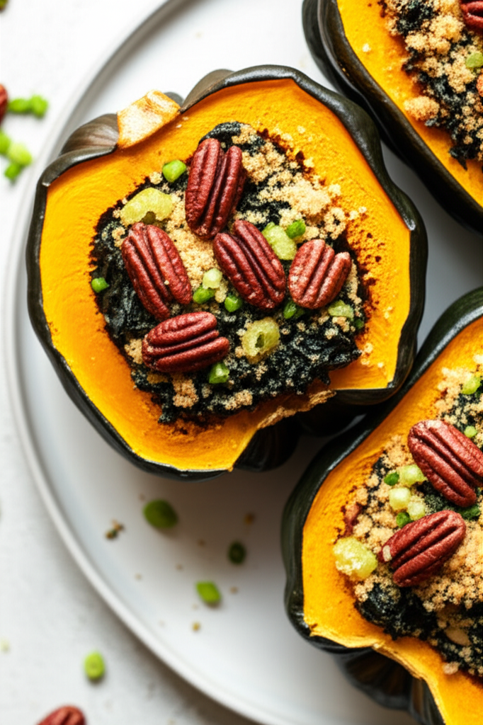 Acorn Squash With Spinach Stuffing image