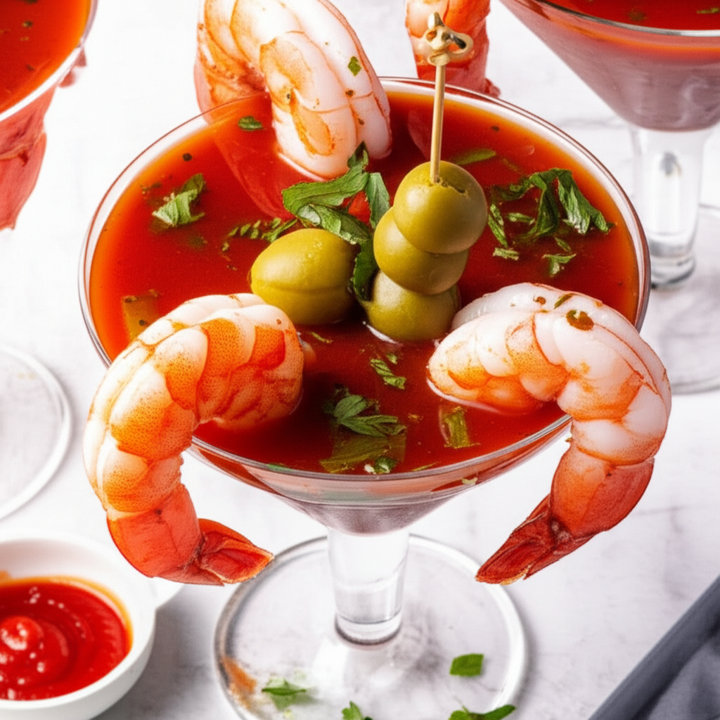 Bloody Mary Shrimp Cocktail Betty Crocker image