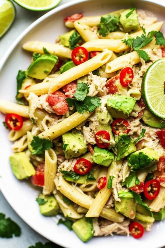 Admired Avocado And Crab Pasta image