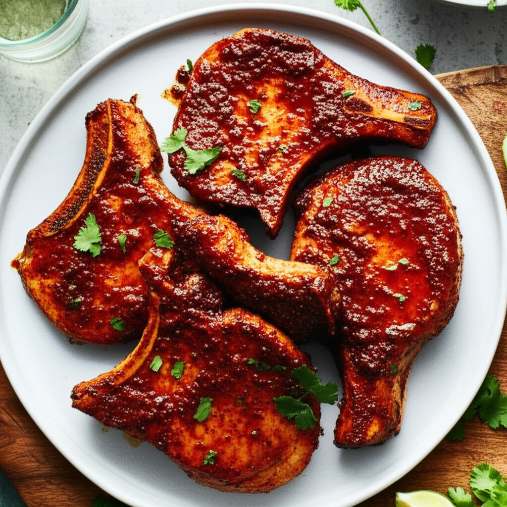 Adobe Grilled Pork Chops image