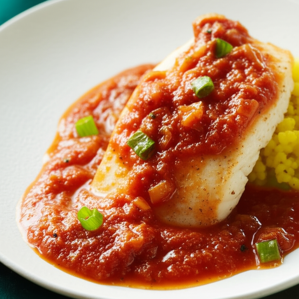 Advantium Baked Grouper With Creole Sauce image