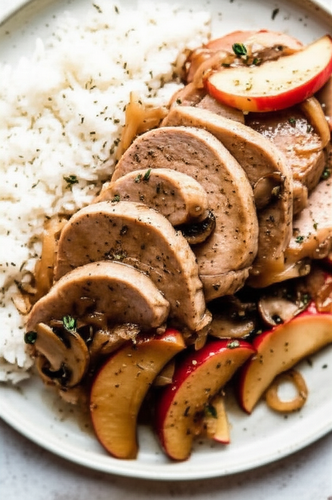 Roast Pork And Apple Dinner image