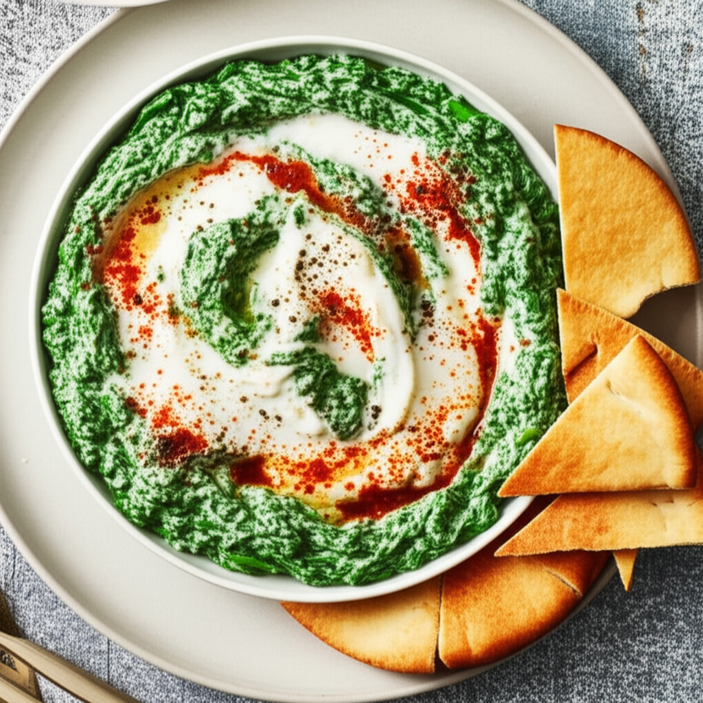 Afghan Spinach Appetizer Dip image