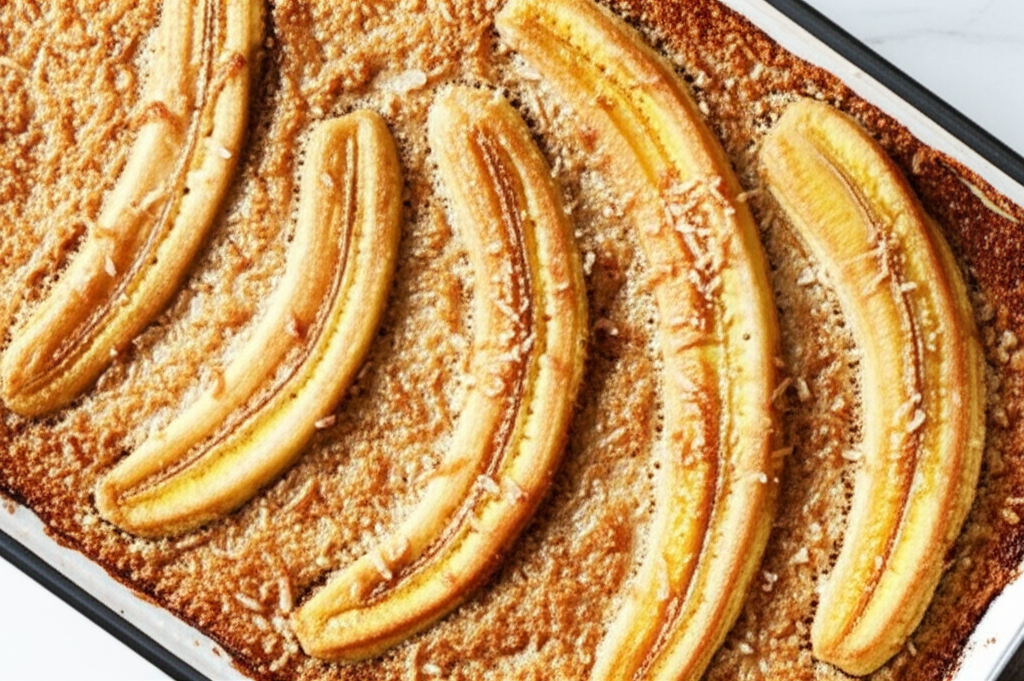 African Banana Coconut Bake image