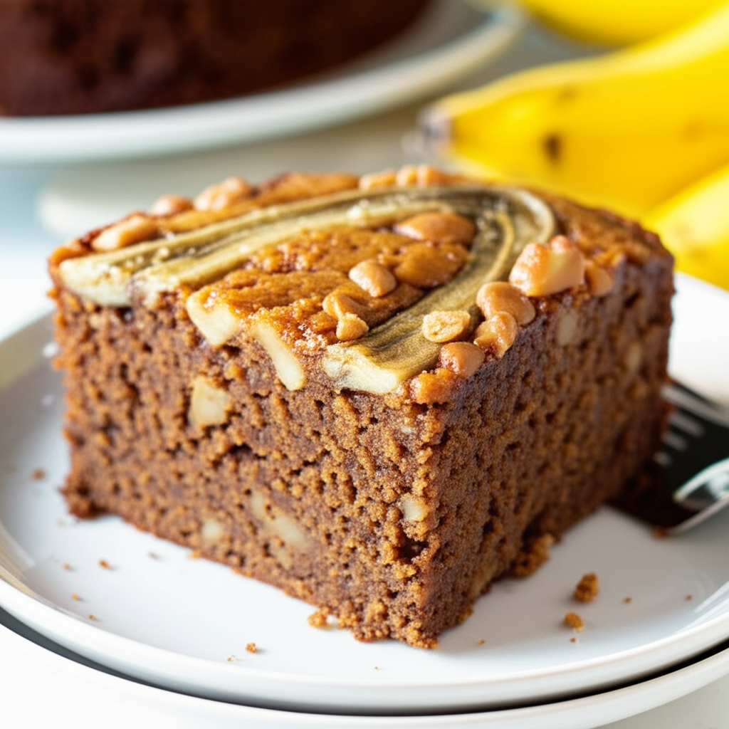African Banana Peanut Cake image