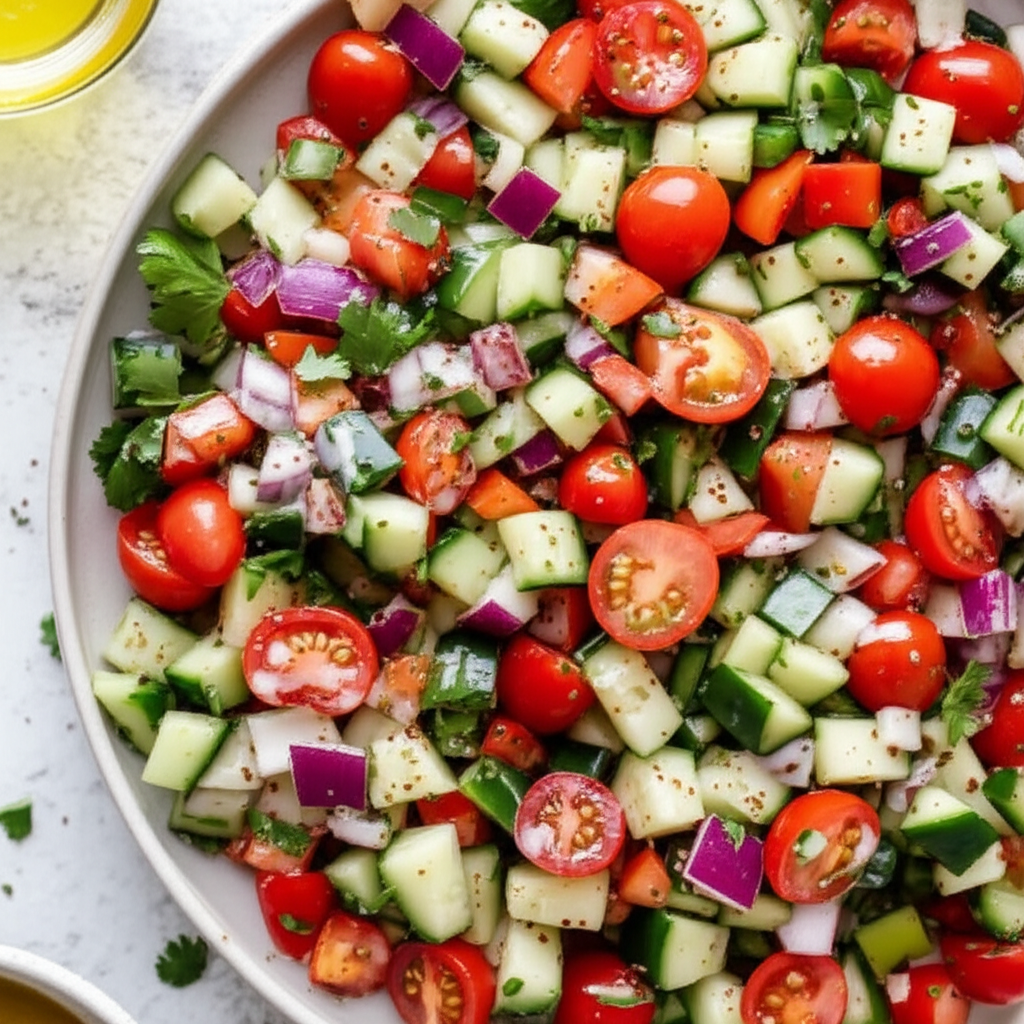 African Chopped Salad With Yogurt And Brown Butter image