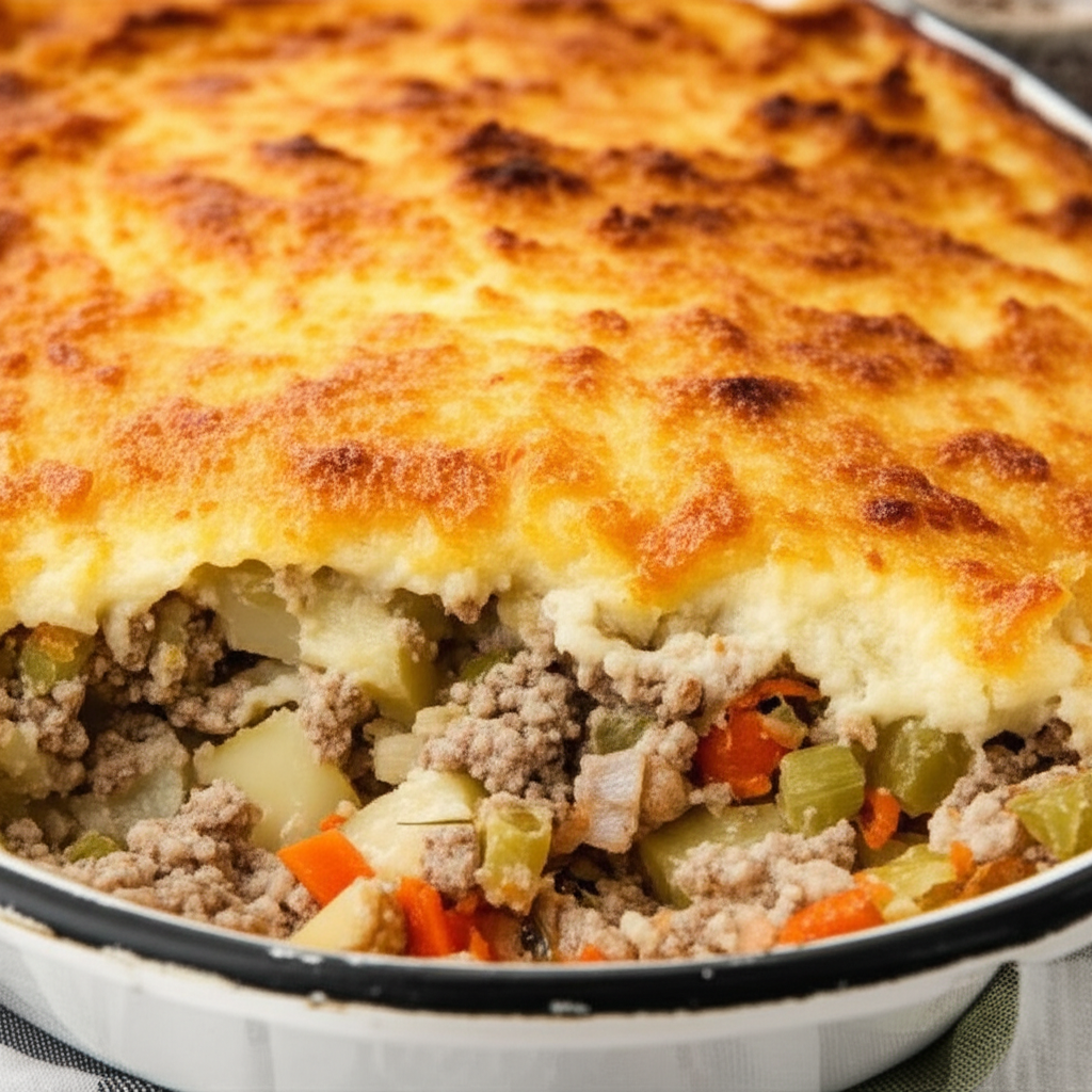 African Meat Potatoes Casserole image