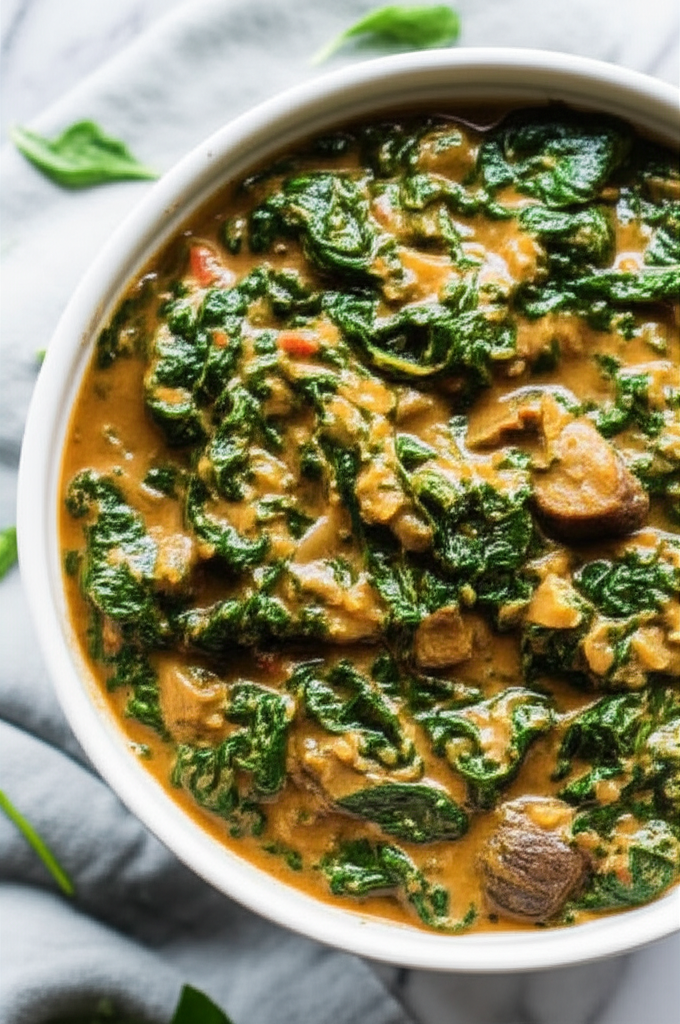 African Spinach And Peanut Butter Stew image