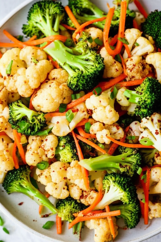 African Spiced Broccoli And Cauliflower Salad image