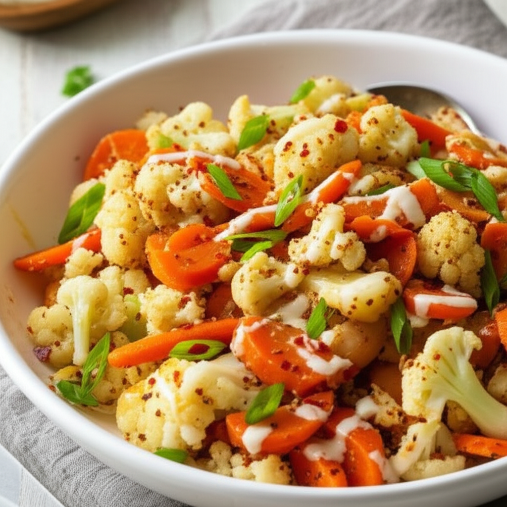 African Spiced Cauliflower And Carrot Salad image