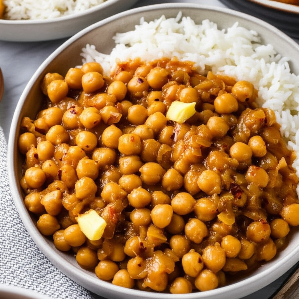 Agave Curried Crock Pot Chickpeas image