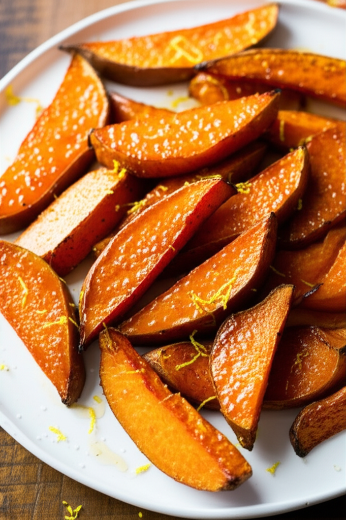 Agave Roasted Sweet Potatoes Vegan image