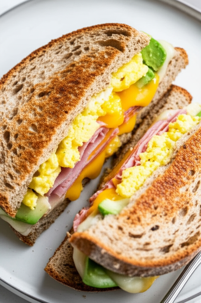 Breakfast Scrambled Egg Panini image