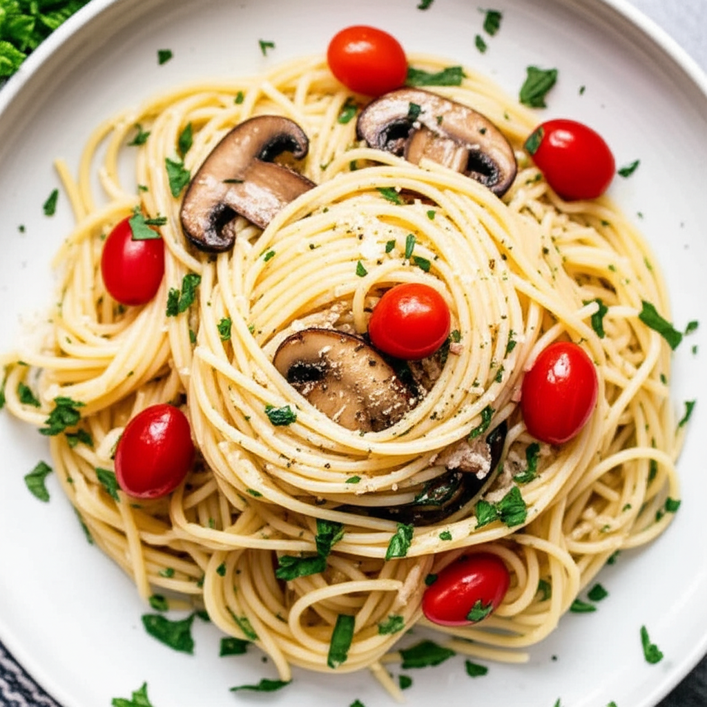 Aglio E Olio Pasta Garlic And Oil image