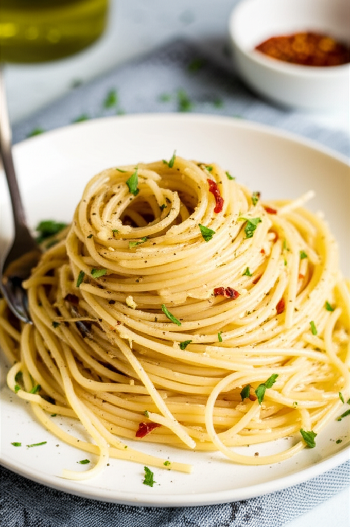 Aglio Olio Garlic And Oil Pasta image