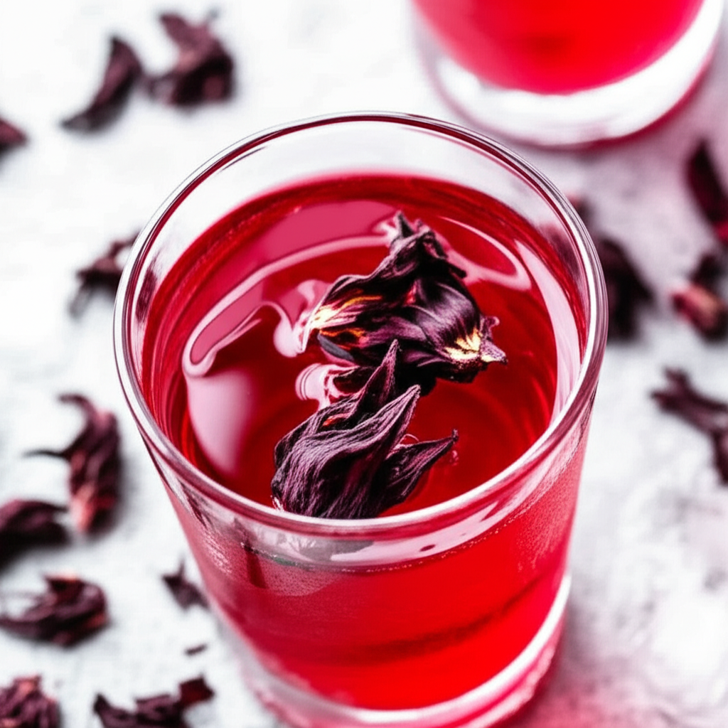 Agua Fresca Flor De Jamaica Hibiscus Flower Iced Tea image