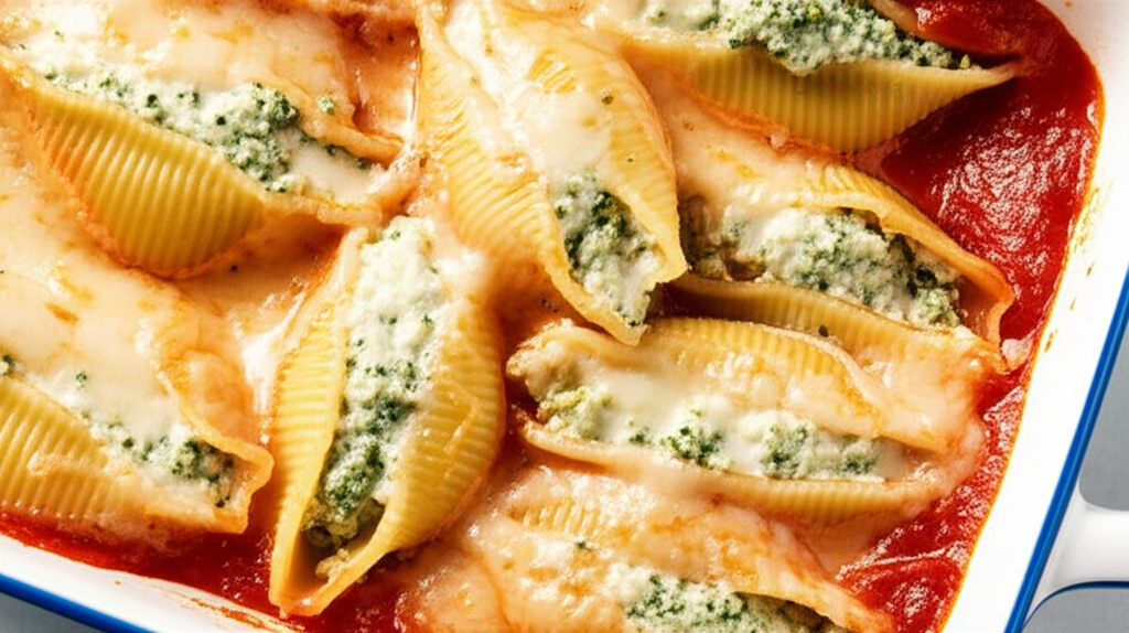 Broccoli And Cheese Stuffed Shells image