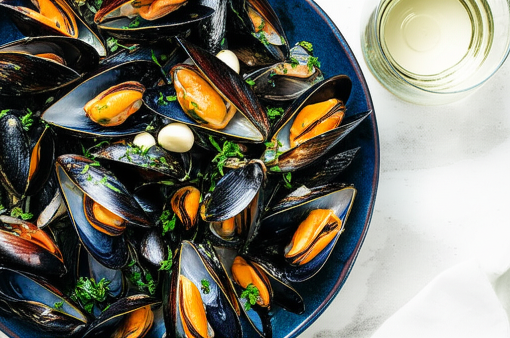 Ahoy There Moules Marinires French Sailor's Mussels image