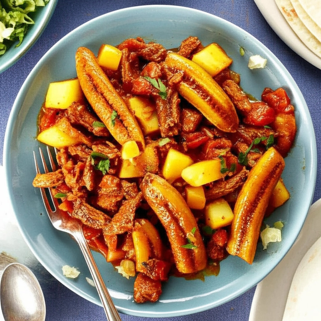 Aji De Carne Bolivian Pork And Bananas image