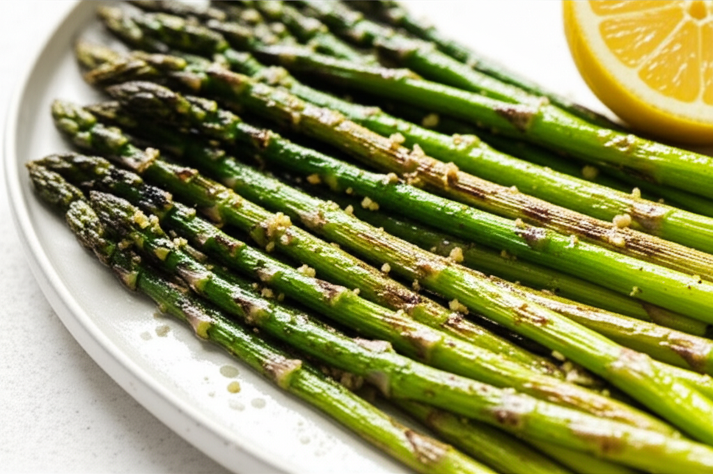 Broiled Asparagus With Garlic image
