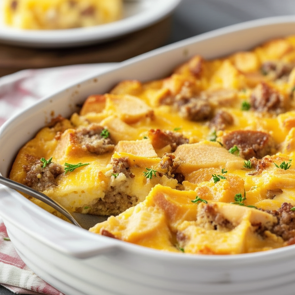 Alabama Egg And Sausage Souffle image