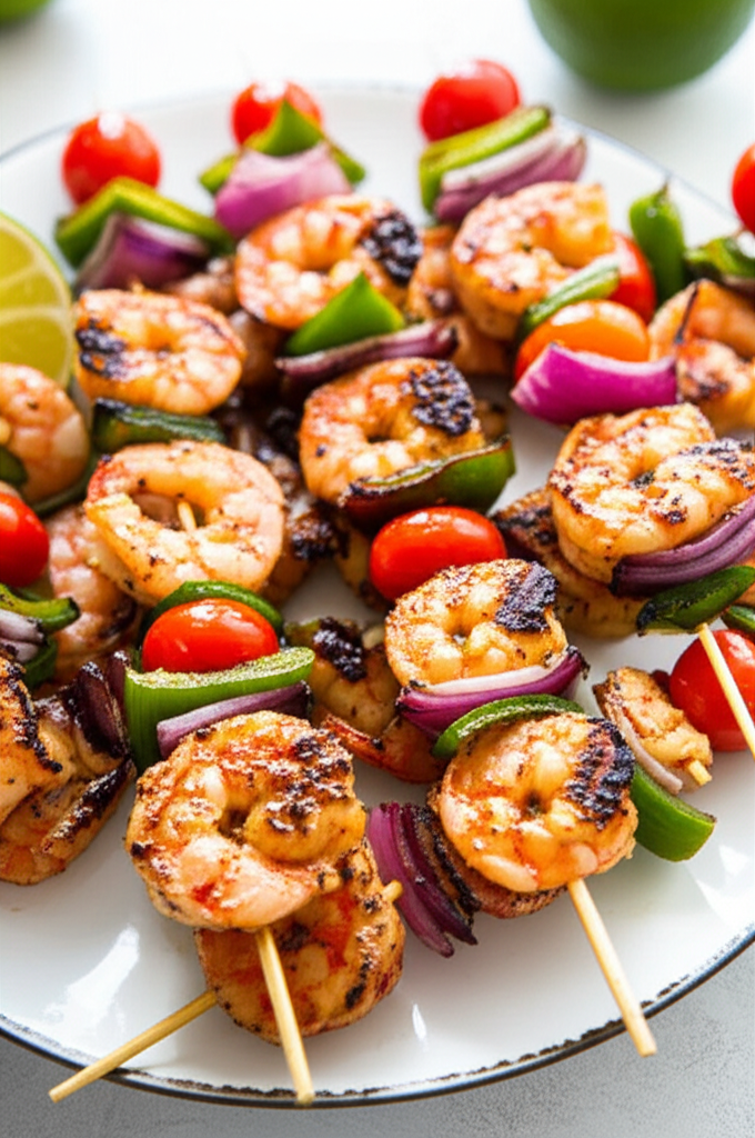 Alambre De Camarones Grilled Shrimp Skewers image