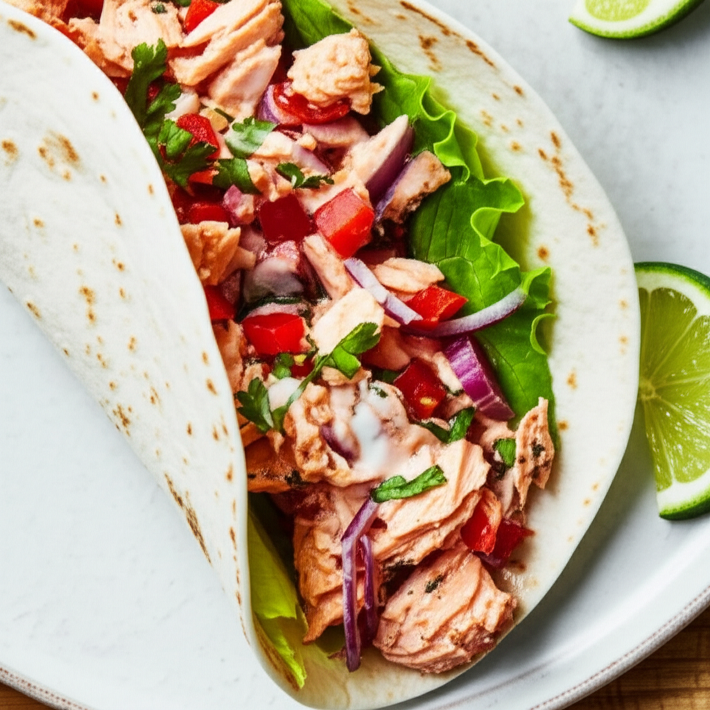 Alaska Salmon And Chipotle Wrap image