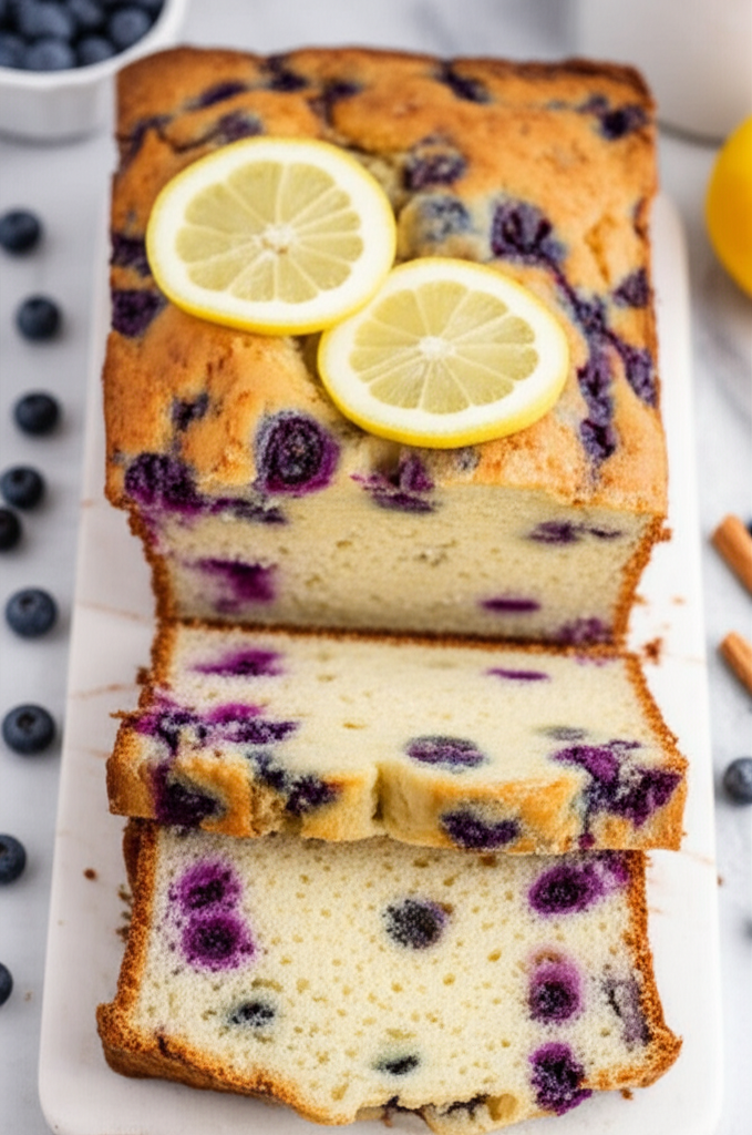 Alaskan Blueberry Lemon Tea Bread image