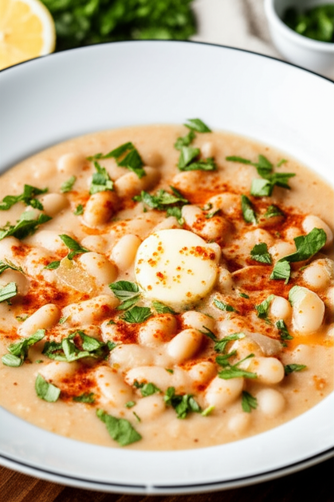 Albanian White Bean Soup Jani Me Fasule image