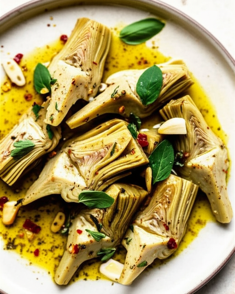 Alcachofas En Vinagreta Aromatica Artichokes In Vinaigrette image