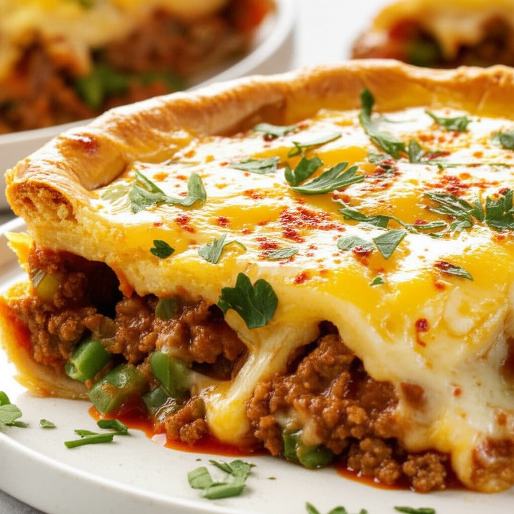 Alex S Favorite Beef And Cheese Pie image