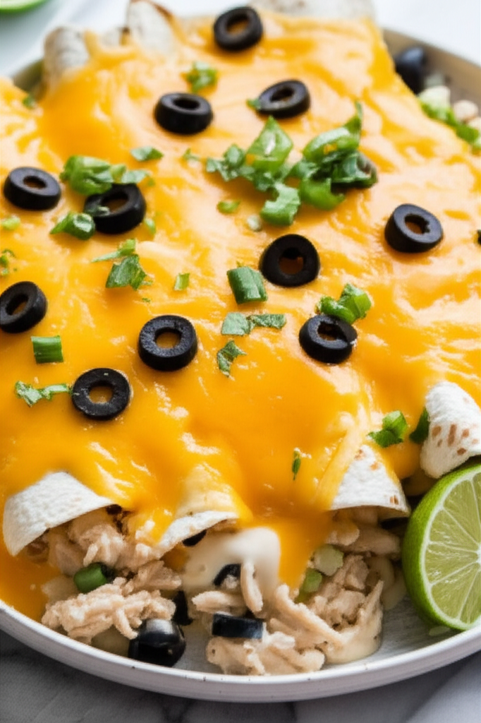 Alfrado Chicken Enchiladas image