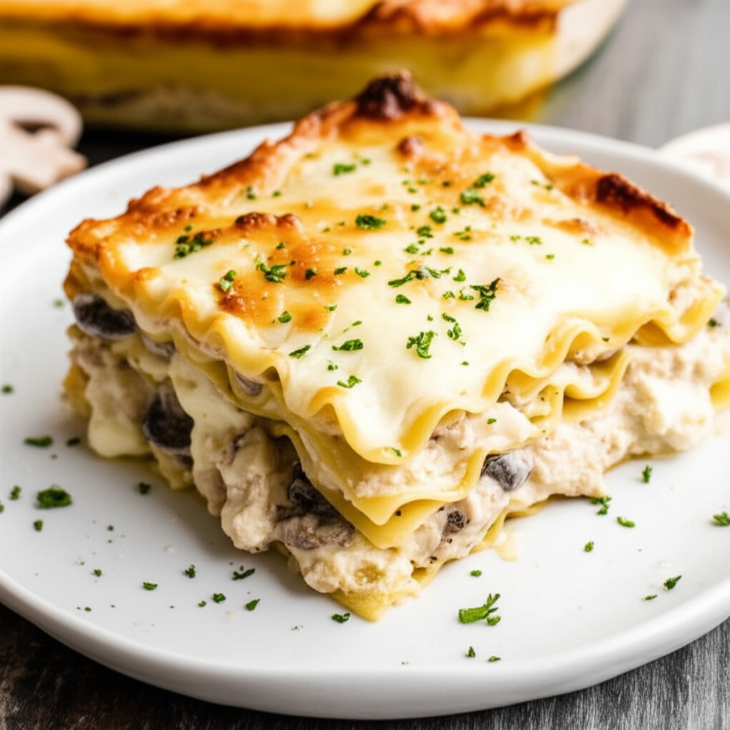 Alfredo Chicken Lasagna image