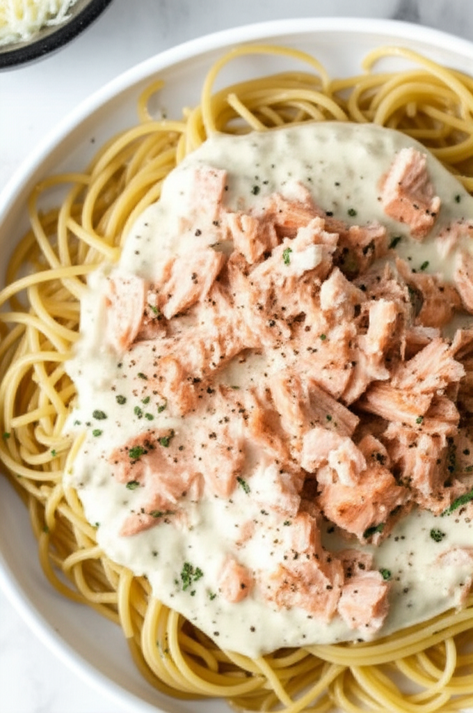 Alfredo I Know It Was You Salmon W Alfredo Sauce Abs Diet image