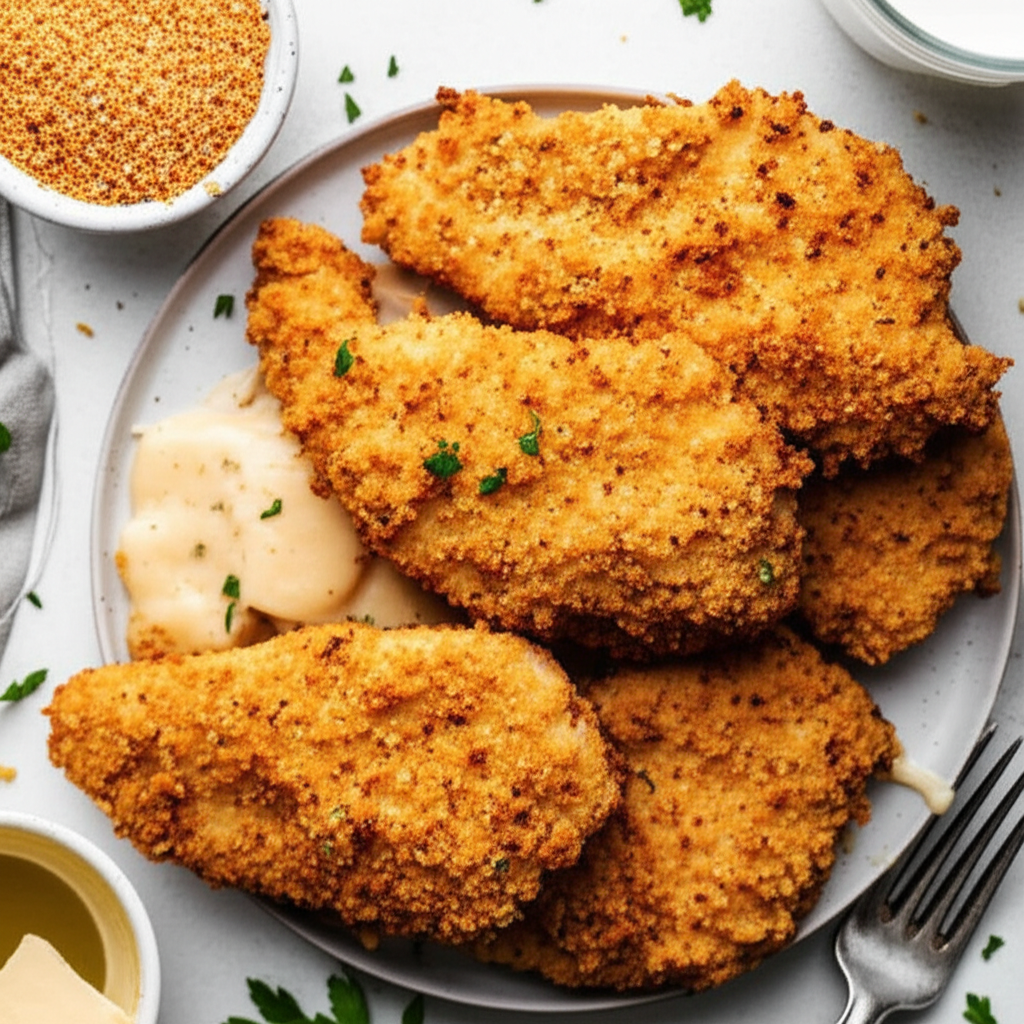 Alfredo Oven Fried Chicken image