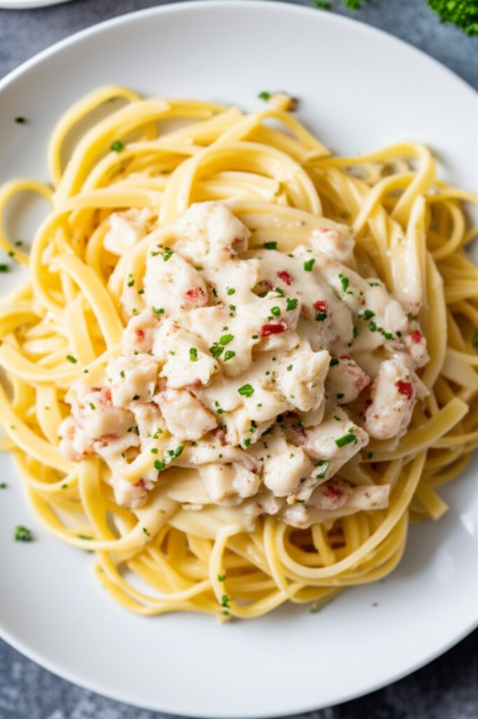 Alfredo Sauce With Crab Meat image