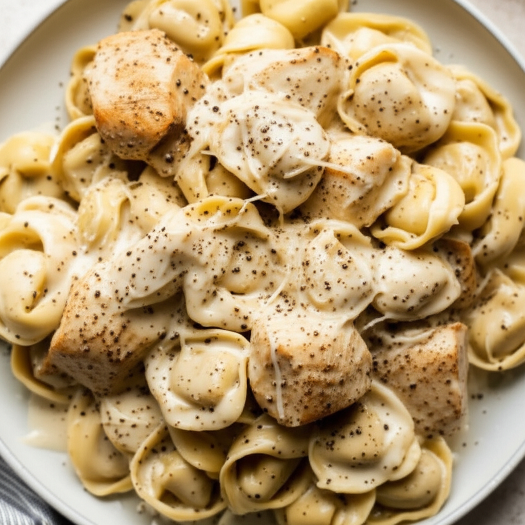 Alfredo Tortellini And Chicken image